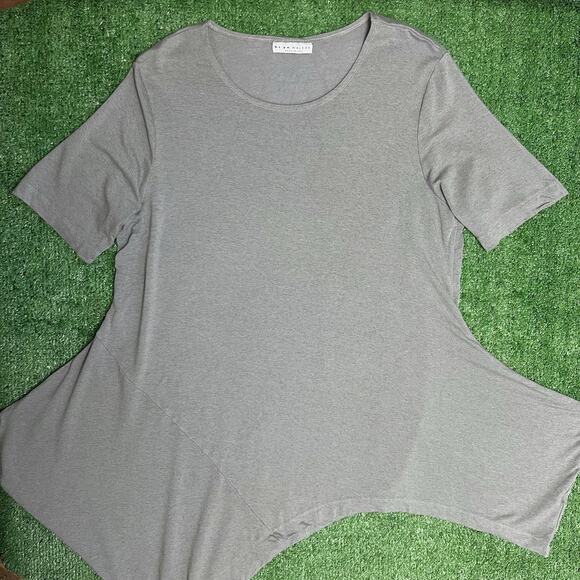 bryn Walker Tops - Bryn Walker Jessie Tunic Shirt Gray Asymmetrical Top // Size Medium